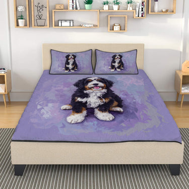 Lavender Bernedoodle Bed Set